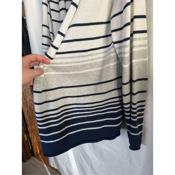Gap Multicolored Striped Cardigan Woman’s Size Large - Picture 3 of 9
